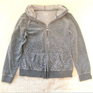 Justice Gray Sequined Hoodie